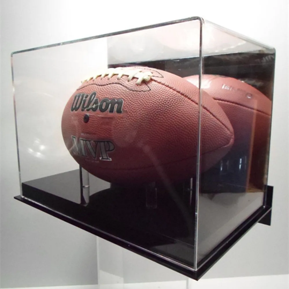 Wall Mounted Acrylic Soccer Ball Display Case,Custom Transparent