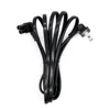 Extension US AC 2-Prong 18 AWG Angled 2-Slot Non-Polarized Angle Power Cord (IEC320 C7 to Nema 1-15P)