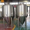 2000l Ss 304 top manhole vacuum & pressure relief valve glycol Jacket beer fermenter for commercial uses pubs hotels