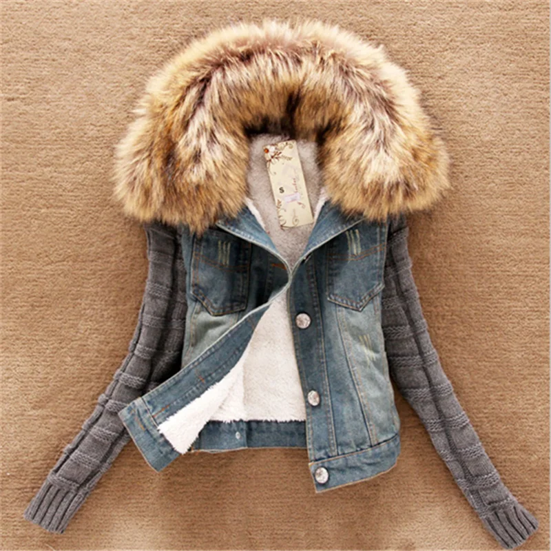 woolen denim jacket