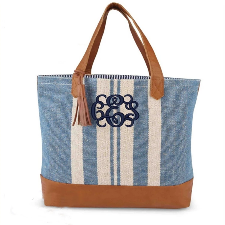 canvas handbags with leather trim