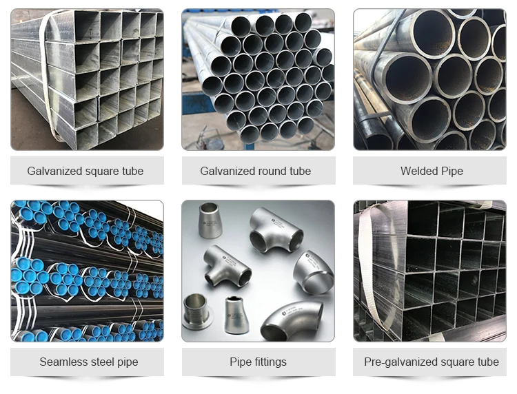 Schedule 40 Carbon Erw Welded Mild Round Black Steel Pipe For Furnitures And Construction