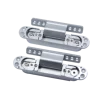 Sliver/Gold plated/Black Plated Finish and Zinc Alloy Material High quality hidden hinge