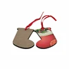 60*40mm Stocking Type Blank Sublimation MDF hanging Small Christmas tree ornament factory Directly