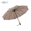 2019 new arrival good quality windproof auto Open and close business 3 folding umbrella for festival gifts