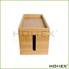 Bamboo Cable Management Box Storage for Desk, Computer & USB Hub Homex-BSCI Factory