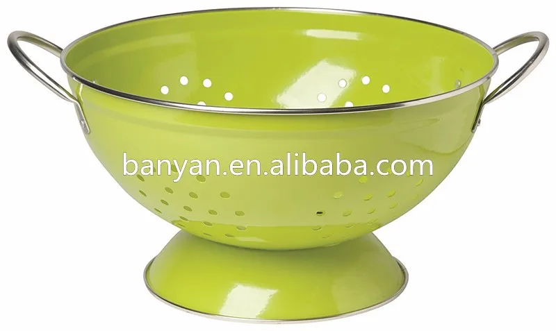Factory Metal Fruit Basket Vegetable Fruit Colander Food Washing Basket Strainer 