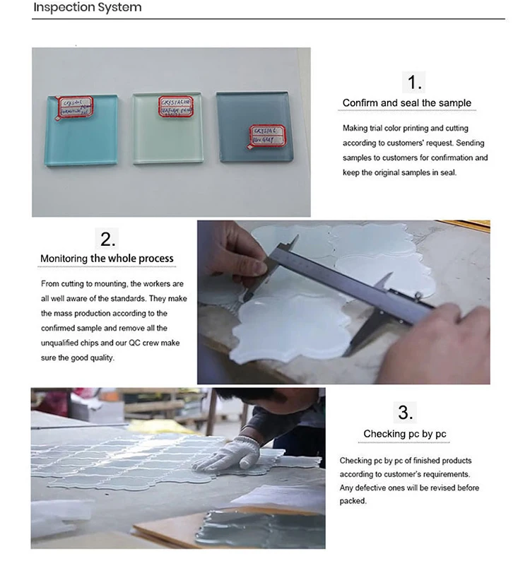 Natural Mother of Pearl Oyster Mini Brick Shell Mosaic Tile for Bathroom / Kitchen Backsplashes 12" X 12"