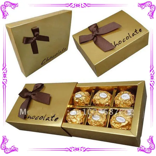 Fancy Paper Chocolate Gift Packaging Box & Luxury Chocolate Gift Box