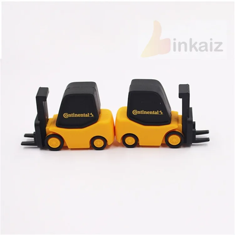 excavator usb stick/custom soft pvc rubber 3D excavator usb flash drive - ANKUX.COM
