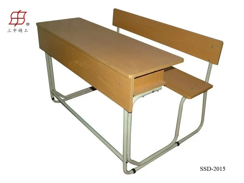 Wooden School Student Desk Double Seater Bench Buy Double Seater