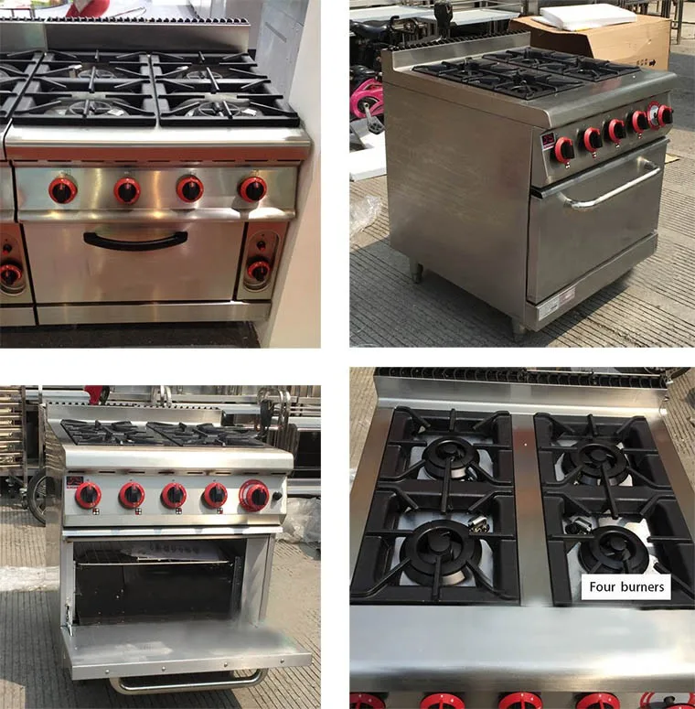 Restaurant Equipment Industrial 4 Burners Gas Cooker Stove Buy Gas