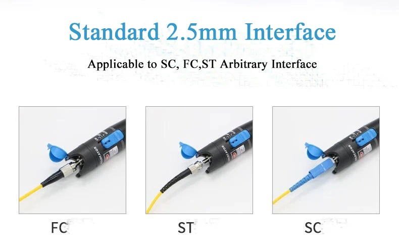 Fiber Optic Handle Optical Power Meter  and 5km 1mW Visual Fault Locator Fiber Optic Cable