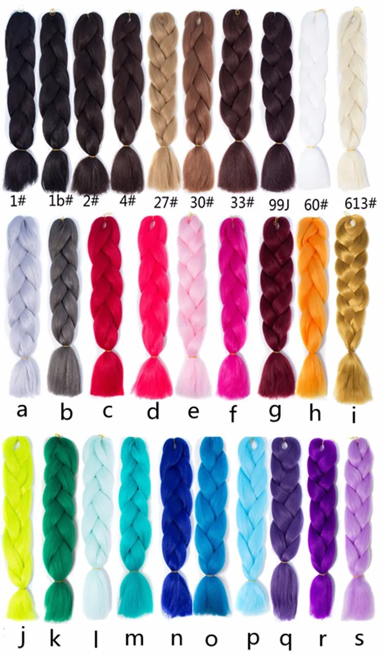 Synthetic Hair Hair Extensions 24'' Expression Hair Braids For Sale ...