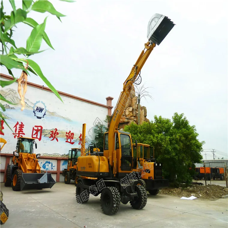 Four wheels excavator loader typewheel backhoe loader for sale