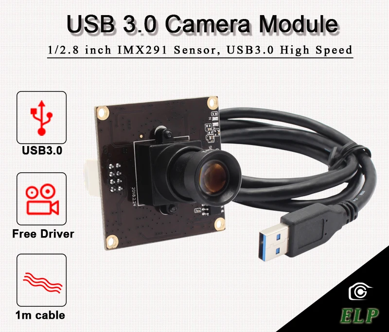 ELP USB3.0 Camera 50fps 1080P 720P 2MP Sony Sensor USB 3.0 Webcam For Linux Android Windows