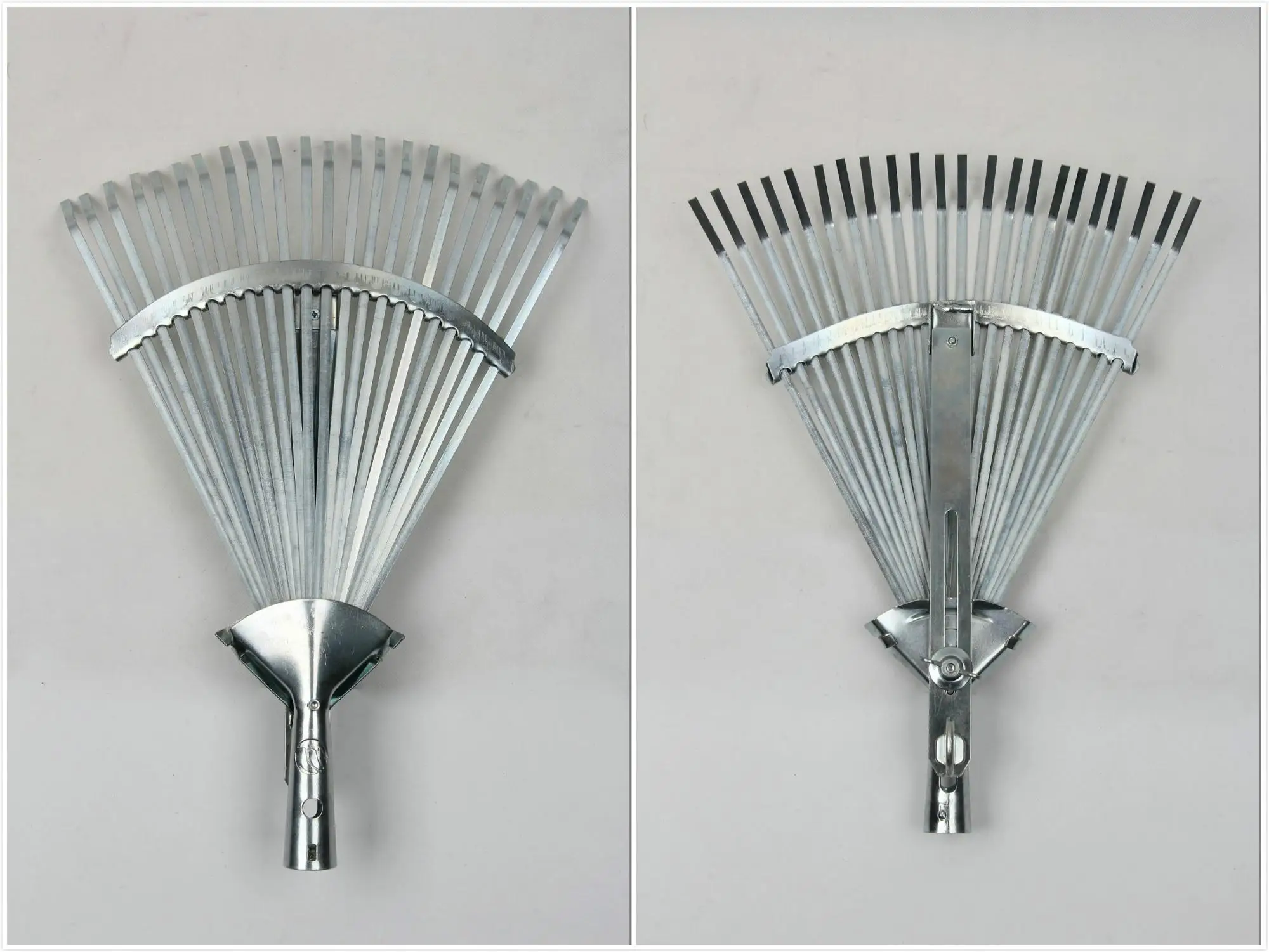 High Quality Galvanisation 22 Teeth Adjustable Folding Flat Leaf Grass ...