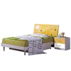 MDF Teen bedroom furniture set with bedstand 2door wardrobe for bedroom furniture set design