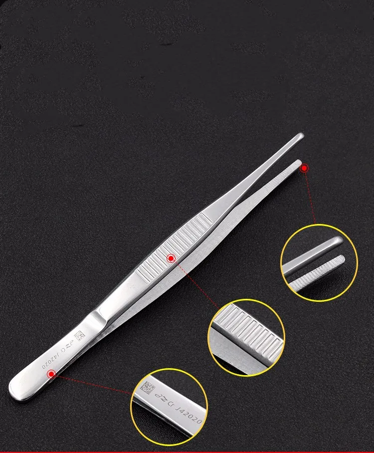 11cm Titanium Eye Surgical Instruments Medical Tweezers For Medicine