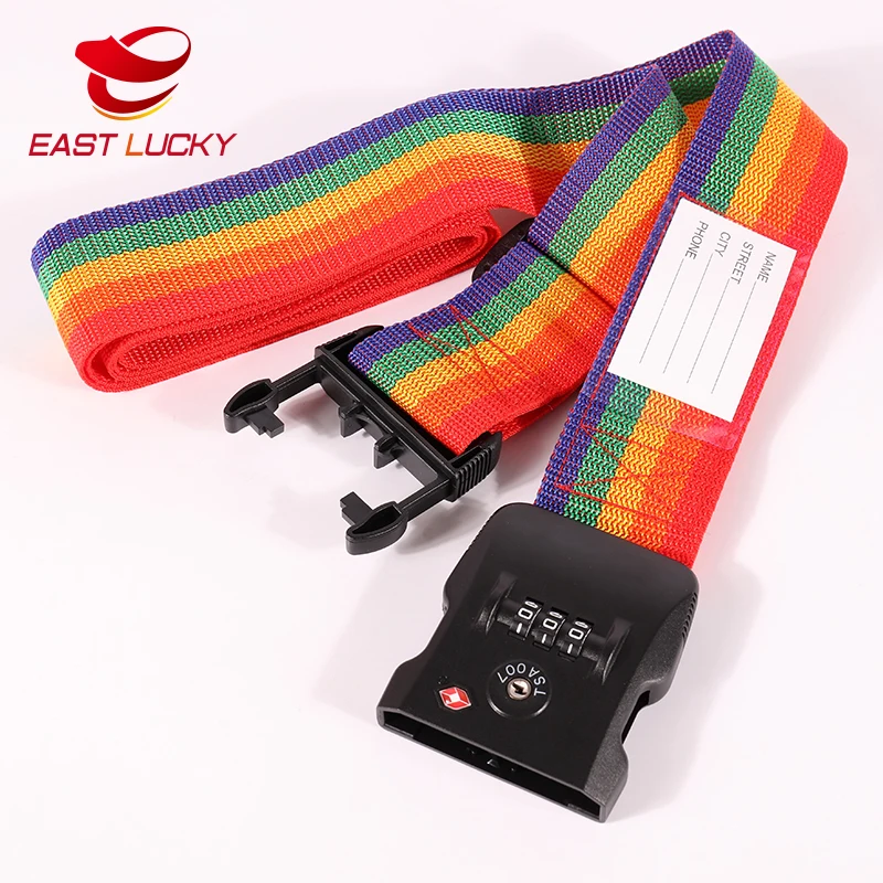 Wholesale Customized Tsa Lock Suitcase Luggage Strap/belt With Buckle
