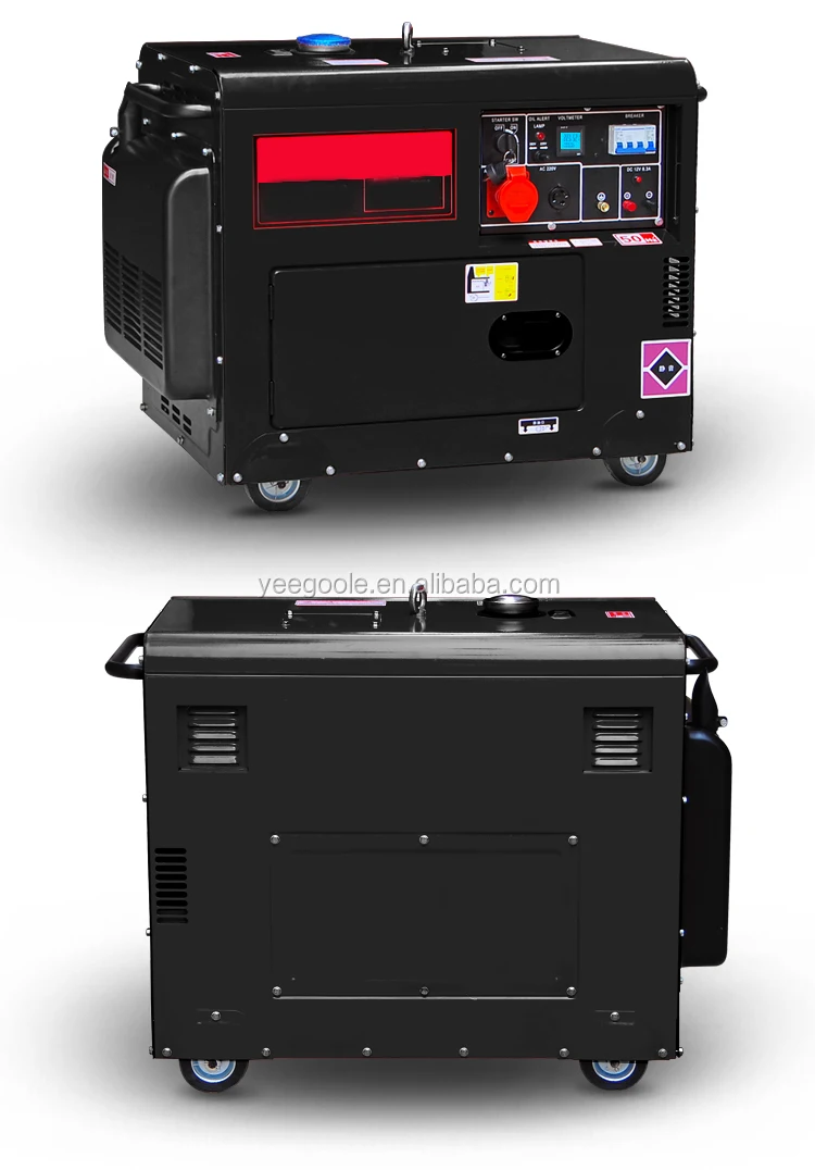 Silent Type Portable 380v 8 Kw Generator Diesel,Ac Three Phase Heavy