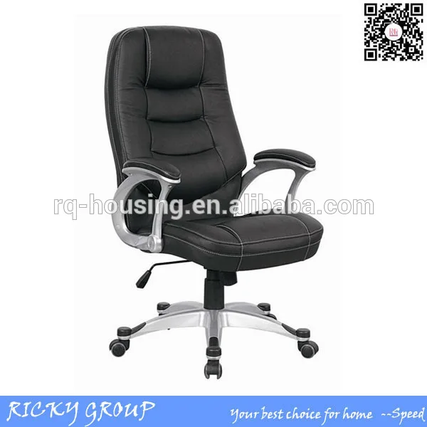 Respaldo alto ejecutivo de cuero negro silla de oficina Respaldo alto ejecutivo de silla de oficina, silla de