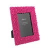 red resin embossed heart shape photo frame