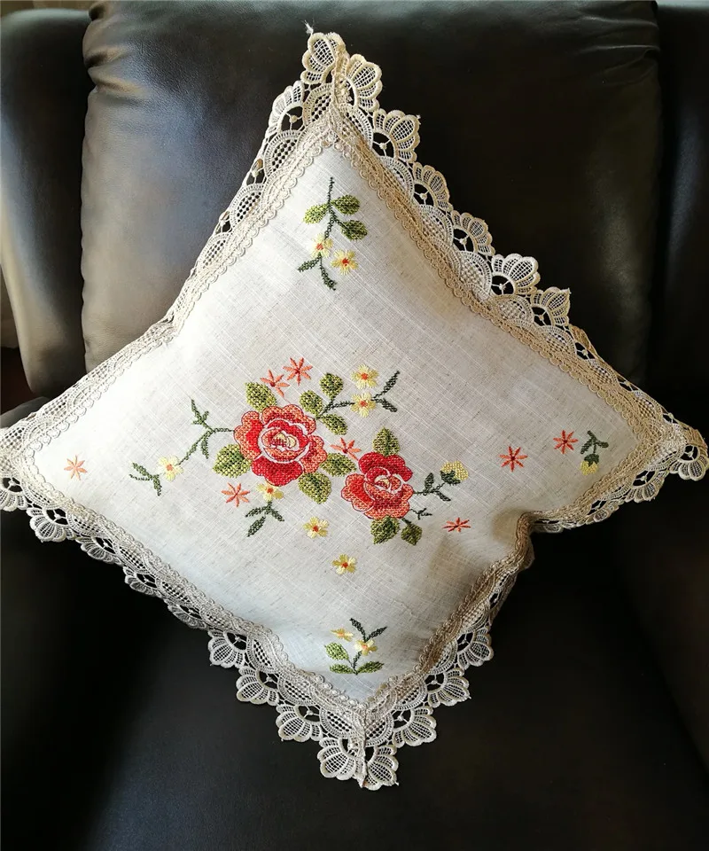 Custom Cushion Covers Embroidery Designs Cross Stitch Couch Cushion