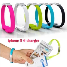2016 NEW Bracelet 20cm Noodle 8 Pin USB Charger Cable Charging Wire Data Cord For iPhone 6 6s Plus 5S IPAD Mini Air touch 5 6th