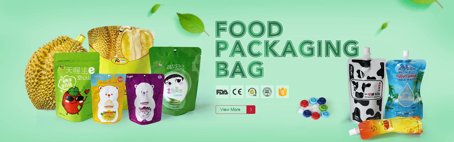 Plastic Hdpe Food Packing Bag On Rolls