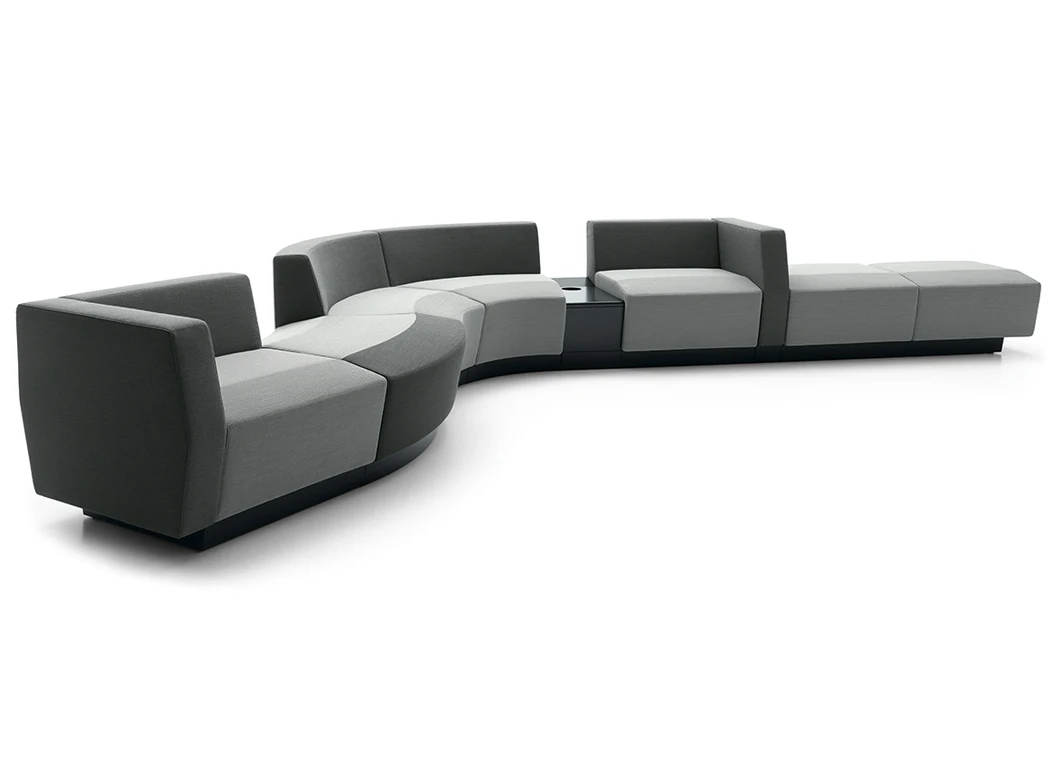 Free Combination Infinite Extension Lobby Loose Furniture Fabric Office Reception Sofa Set Design For Office