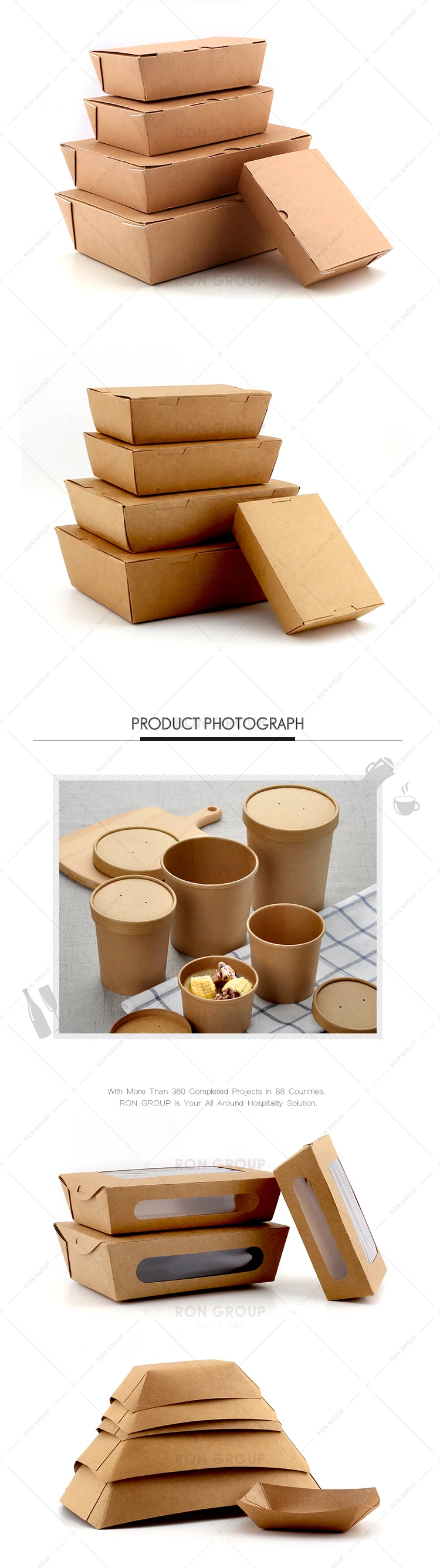 Download Disposable Take Away Paper Packaging Food Boxes For ...