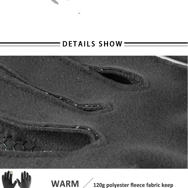 2019 Walking Hiking Camping Touch Screen Glove Adjustable Size Best Wholesale Customized Running Gloves