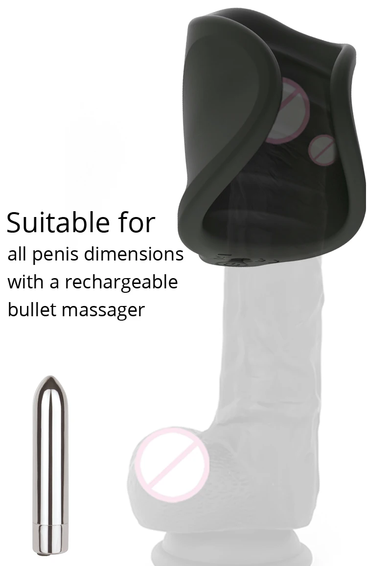 Sex toy Electric Male Masturbator with rechargeable bullet fit for all penis size