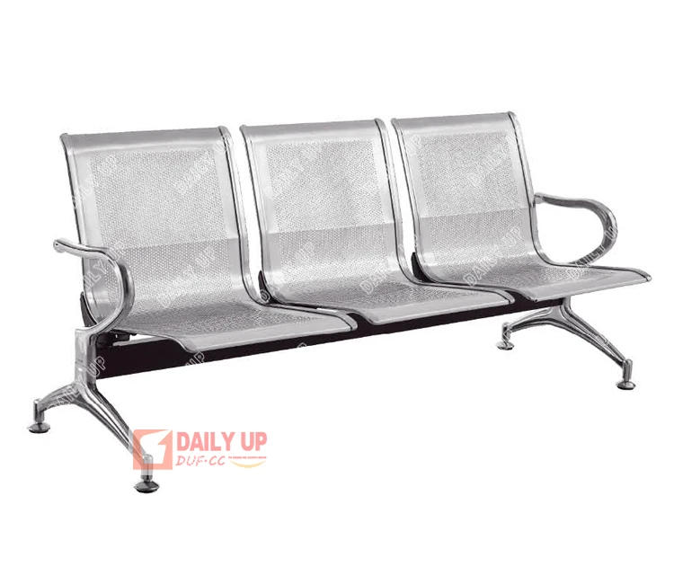 Cheap Stainless Steel Seating Bench Office Conference Chair Hospital Waiting Chair Public Seating Bench
