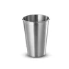 16oz Stainless Steel single wall Pint Cup, 16oz Stackable part cup,18/8 Metal Cups BPA Free Cups