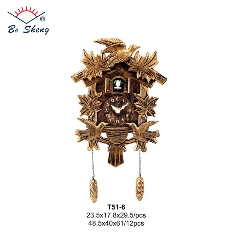 Cuckoo Bird Antique Wall Clock For Home Decoration