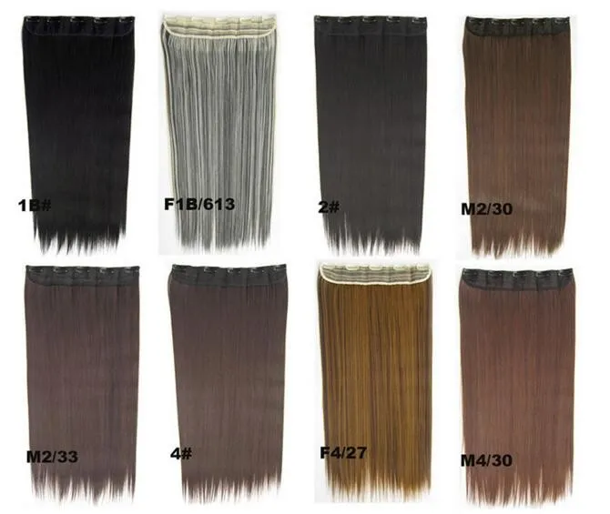 two colored synthetic braiding hair Synthetic Clip In Hair Extensions