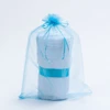 Cheap wholesale custom wedding party favor Christmas satin drawstring round bottom organza wine bags