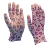 wholesale decorative pattern/color nitrile smooth garden work gloves customizable half coated nitrile industry gloves