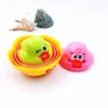 Toys For Kids 2019 Trending Products 4 Color Plastic Cartoon Bath Toy Animal Stacking Duck Cup Bath Toy