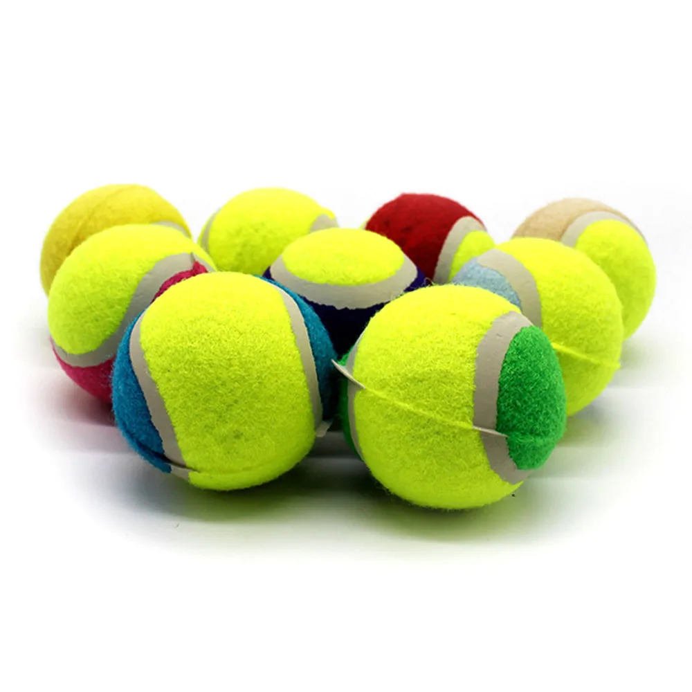 8cm Dog Ball For Pet Chew Toy Pet Dog Puppy Tennis Ball Thrower Chucker
