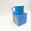 Popular Promotion Gift Tableware Enamel Mug Enamel Coating Coffee Mug With Custom PVC Box