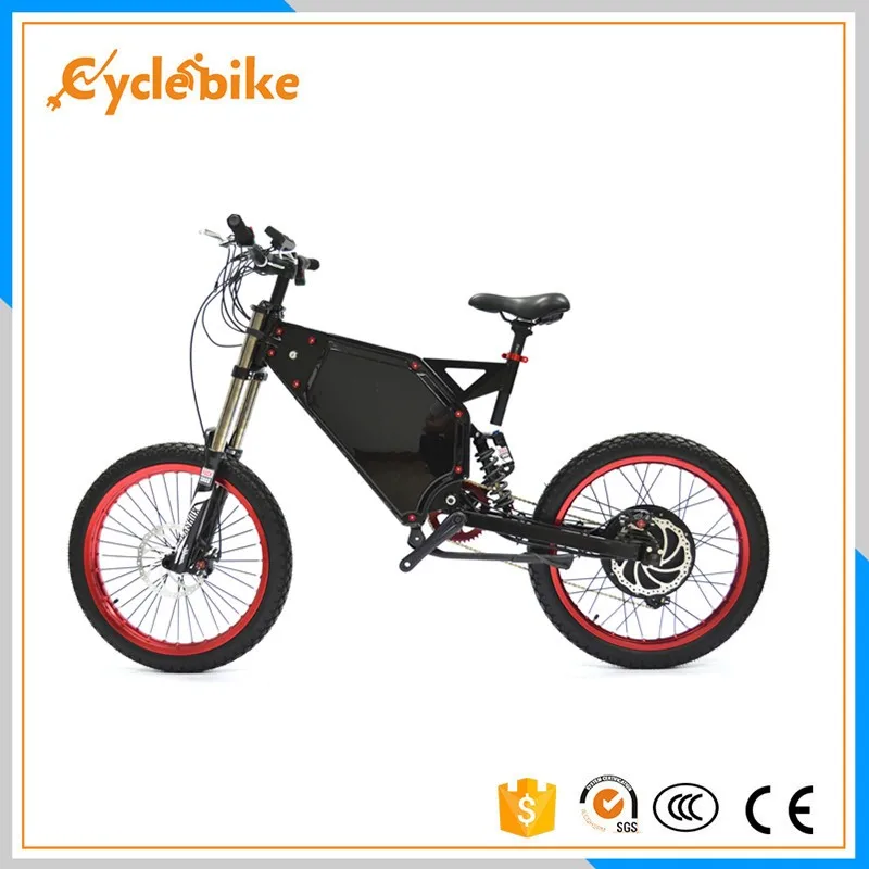 High Powerful 72v 5000w Motor Stealth Bomber Electric Bicycle Full