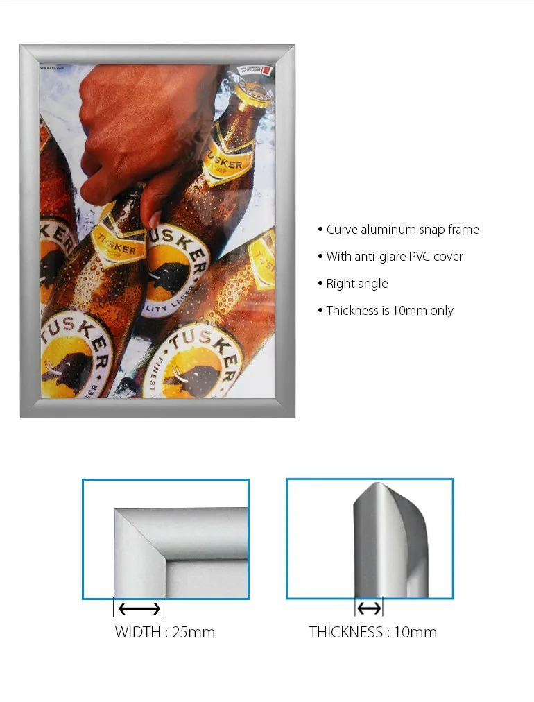 27x40 Inch Customized Aluminum Snap Edge Poster Frame Buy 27x40