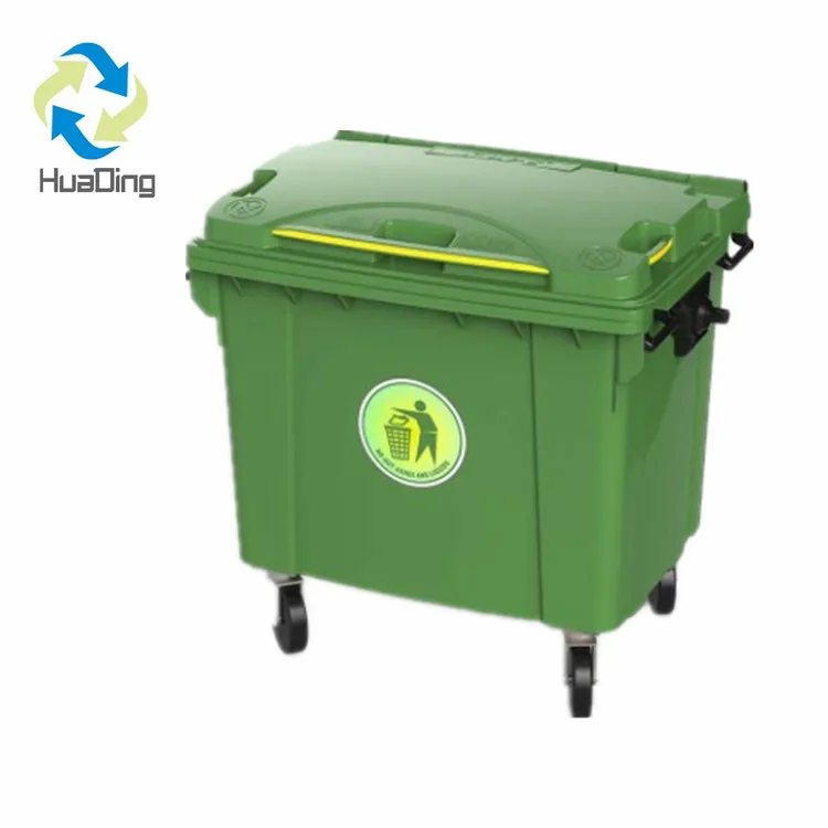 1100l Plastic Recycling 1100 Lts Garbage Container Waste Bins Outdoor ...