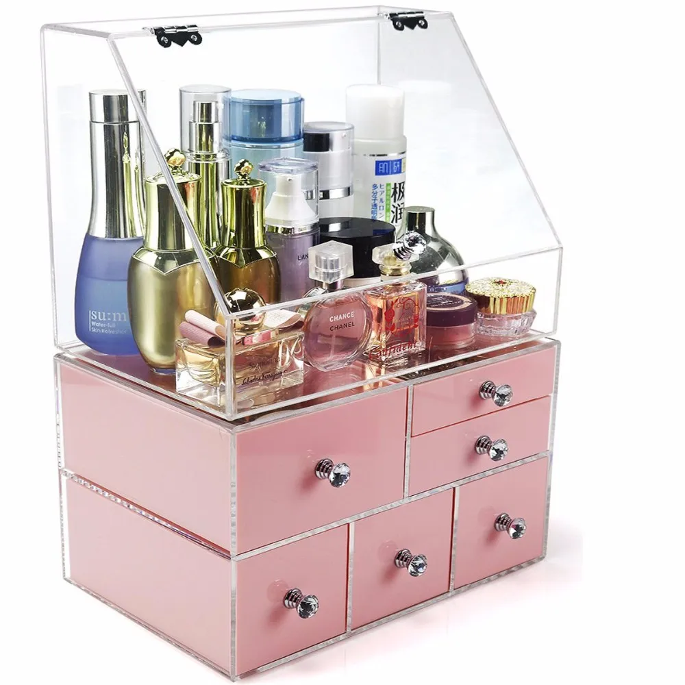 Large Clear Acrylic Cosmetic Storage Box Cosmetic Storage Containers