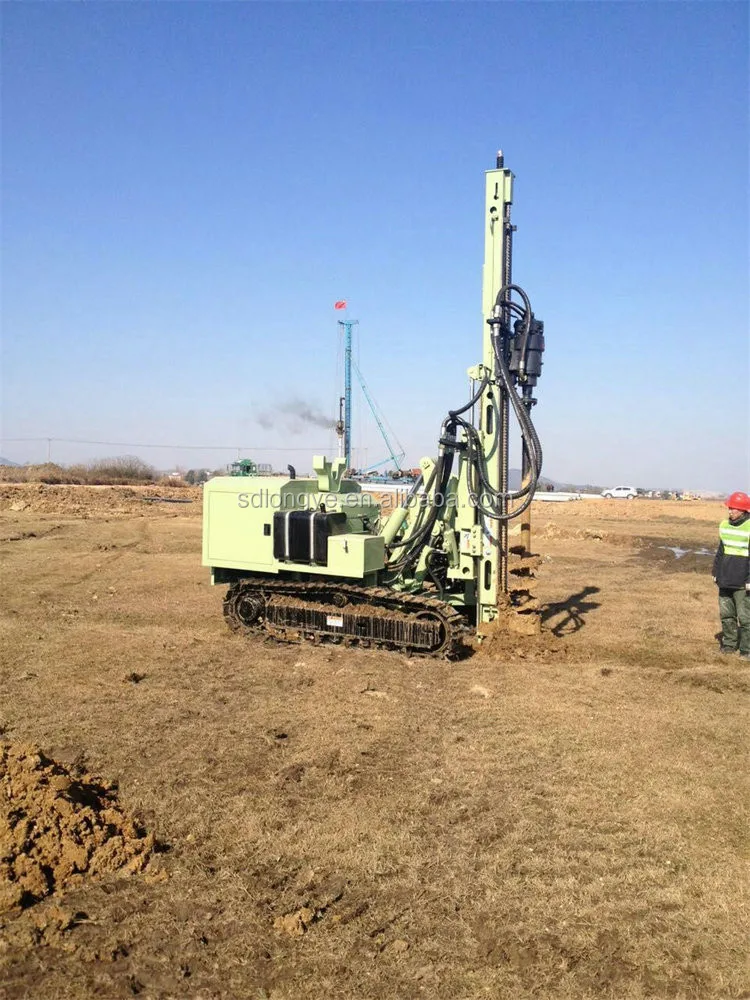 MZ385Y ground screw pile drilling rig, pile driver005