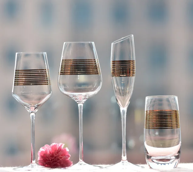 Crystal Glassware Factories 200ml Glass Champagne Flutes