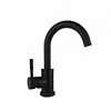 Bathroom basin sink water saving Stainless steel black finish water faucet